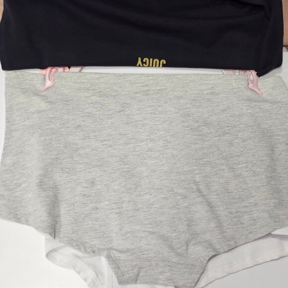Juicy Couture Boy Shorts Panties 5Pk Logo Underwear Size XL - Picture 8 of 9